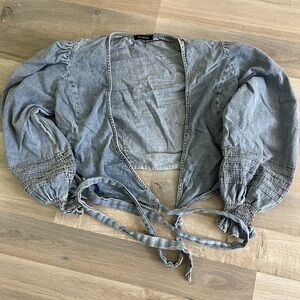 En Saison Long Sleeve Denim Top